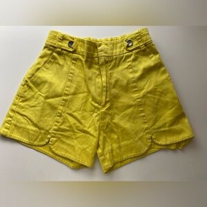 Mayoral Yellow High-Waist Casual Shorts / Size 6 (116 cm) / VGUC